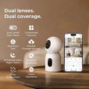 กล้องวงจรปิด IMILAB SC330-D 3K+3K สำหรับภายในอาคาร รองรับ WiFi มุมมอง 360 องศา ° PTZ, ระบบตรวจจับและติดตามมนุษย์แบบเลนส์คู่, ระบบมองเห็นกลางคืนแบบสี, แอป IMILAB Life - Product Image 2