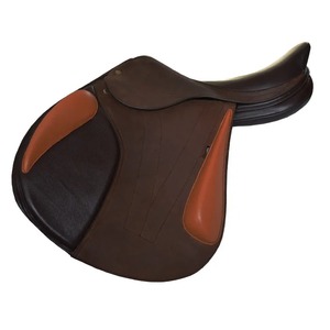 Selle de polo en cuir de vache brun anglais de haute qualité, 17,5 pouces, logo personnalisé Lotus Global LG-ES-06 - Product Image 2