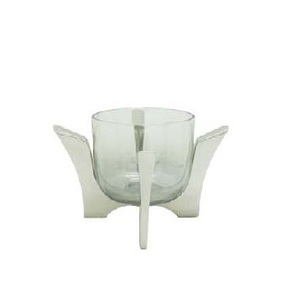 Beautiful Metal and <b>Glass</b> gold flower luxury Candle <b>Holder</b> 3 <b>glass</b> <b>stand</b> Sconce for Perfect for Creating Warm Ambiance Selling - Product Image 6
