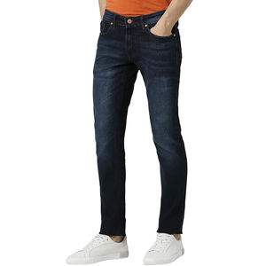 Pantalones vaqueros de gran tamaño personalizados de cintura media para hombre, ropa de calle de diseño único, estilo informal, precio razonable, servicio OEM ODM, tela vaquera - Product Image 2