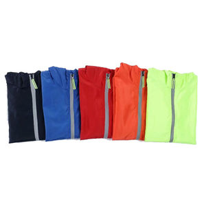 Custom Design High Quality Low MOQ Jogging Waterproof Reflective <b>Men</b> 100% Cotton <b>Canvas</b> Stand Collar Windbreak <b>Jacket</b> - Product Image 2