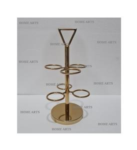 Support de présentation en verre pour tasses, couleur or métallique, avec ustensiles de cuisine de la plus haute qualité, support de tasses en verre par Home Arts - Product Image 5