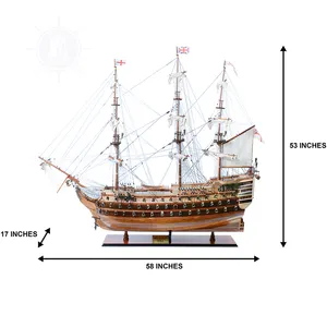HMS Victory Model Ship (XL - Special Edition) Handcrafted Wooden Replica with Display Stand, Collectible, Decor, Gift, Wholesale