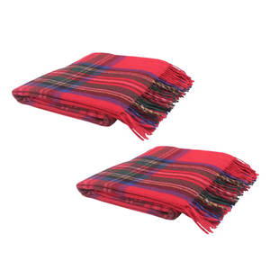 Manta a rayas Royal Stewart suave de gran venta de fabricante indio, nuevo diseño tejido para la temporada de otoño mexicana para dormitorio - Product Image 5