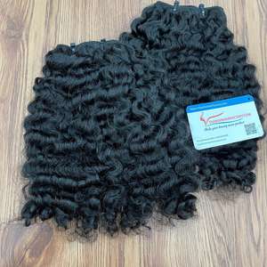 Paquetes de cabello rizado birmano al vapor de cabello vietnamita al por mayor Extensiones de cabello Proveedor de tejido de doble capa de Vietnam Sin enredos - Product Image 2