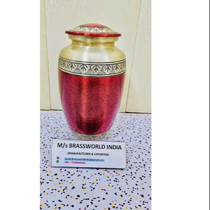 Urne funéraire décorative pour adultes en métal de style américain, capacité de 220 pouces cubes, récipient pour cendres commémoratives, souvenir funéraire, vente en gros - Product Image 1