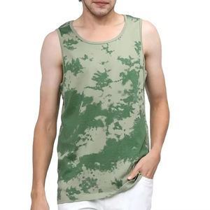 Débardeur à séchage rapide personnalisé impression par sublimation de teinture débardeurs pour hommes débardeurs pour l'été Fitness Gym débardeur pour hommes gilets de Fitness - Product Image 1