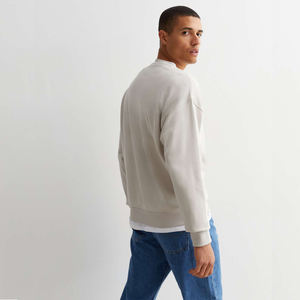 Sweat-shirt court pour homme, streetwear de créateur, mélange de coton, polaire, coupe décontractée, mode décontractée, pull court urbain, OEM, marque privée - Product Image 2