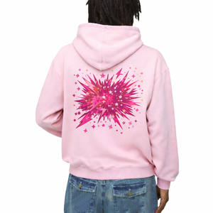 Sudadera con Capucha Extra Grande para Hombre, Estilo Urbano, Estampado Gráfico en la Espalda, Algodón Suave, Ropa de Invierno para Compradores Mayoristas - Product Image 2