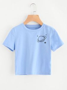 Nueva Camiseta corta de manga transpirable con estampado de logotipo de diseño personalizado de moda para mujer a precios asequibles. - Product Image 2