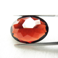 Granat naturel non monté, pierre de naissance certifiée, granat rouge taillé ovale à facettes, idéal pour la fabrication de bijoux GEMFORTE INC