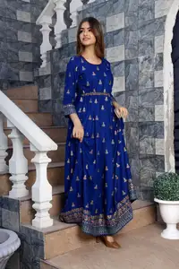 Indische Bollywood Kurta Kurti Designer Frauen Ethnisches Kleid Top Tunika Pakistani sch
