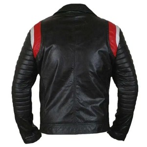 Nueva chaqueta de cuero marrón para hombre, chaqueta de cuero de piel de vaca Real desgastada para motocicleta, chaqueta de cuero para hombre - Product Image 4