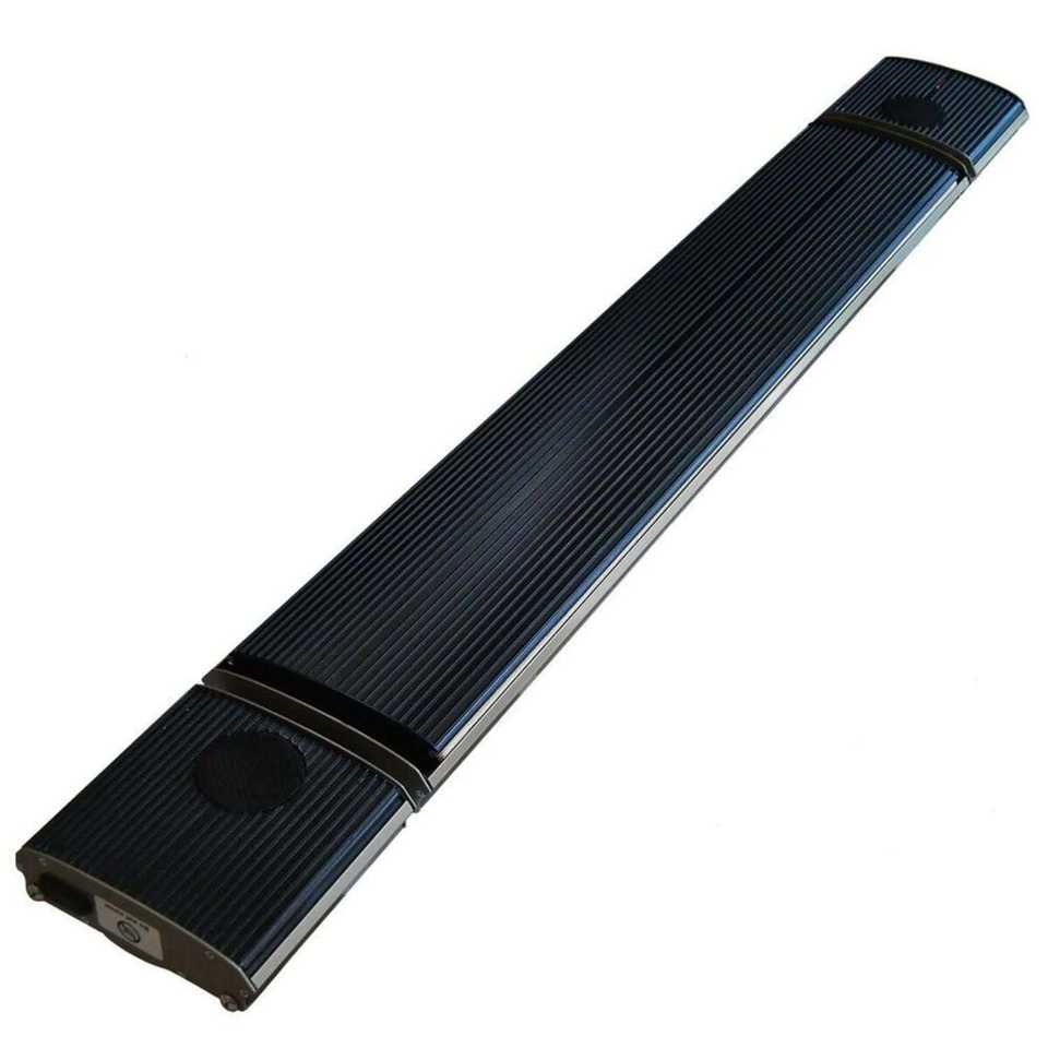 Sined Infrared Heater With Bluetooth Audio 1800w Black Aluminum