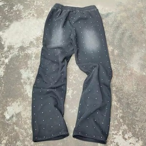 Nouveau pantalon de survêtement personnalisé à effet délavé, avec strass, pantalon pour homme, coton lourd, ample, délavé au soleil, pantalon de jogging - Product Image 6