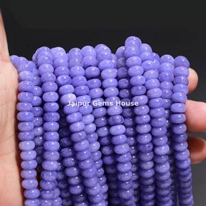Trendy Beautiful Tanzanite Quartz Smooth Rondelle Shape 8mm Beads Strands <b>for</b> Jewelry Making <b>Necklace</b> & Bracelet Gift <b>for</b> <b>Women</b> - Product Image 2
