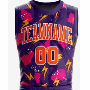 Uniforme de baloncesto de talla grande transpirable que absorbe la humedad de poliéster 100% de alta calidad, superventas, ropa deportiva de diseño profesional - Product Image 4