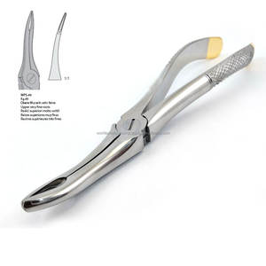 Pinzas ergonómicas manuales para extracción dental Fig. 49, para raíces superiores muy finas, de acero inoxidable quirúrgico, World Precision Surgical - Product Image 2