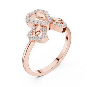 Anillo de Compromiso de Oro Blanco de 14K con Diamante Redondo Cultivado en Laboratorio para Mujer |   Diamante Cultivado Nuevo - Product Image 4