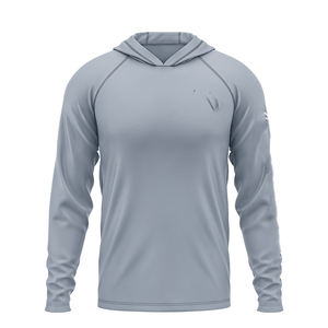 Sudadera con capucha de pesca con protección solar para hombres Camisas de manga larga Camisas de pesca atléticas Rash Guards - Product Image 5