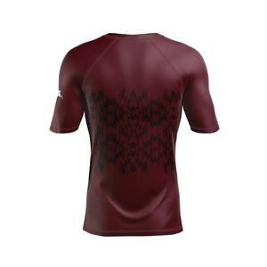 Rashguard à manches courtes respirant pour homme Snake Fellow, blanc, avec protection UPF50, 100% polyester - Product Image 4