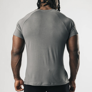 เสื้อยืดโอเวอร์ไซส์สำหรับผู้ชายผ้าโพลีเอสเตอร์40% ผ้าฝ้าย60% 260กรัมลายเรียบสีพื้นสำหรับงานพิมพ์ตามสั่ง - Product Image 4
