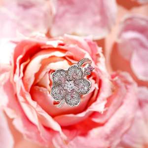 Bague de mode Jeulia Capture Beauty en argent sterling avec motif floral de fleurs de cerisier - Product Image 6