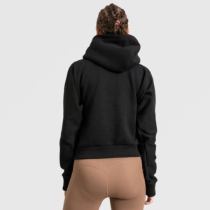 Invincible Black Oversized <b>Hoodie</b> for <b>Workout</b> Breathable Knitted Fabric - Product Image 2