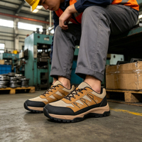 SEPATU KESELAMATAN SOLID STONE Ringan Model Tali Anti Statis Ujung Baja Tahan Selip Bernapas Sepatu Kerja Industri untuk