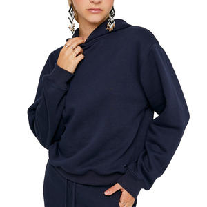 Classic Womens Solid Hoodie For Lounging Travel Or Outdoor Activities With A Smooth Texture And <b>Perfect</b> <b>Fit</b> Design - Product Image 2
