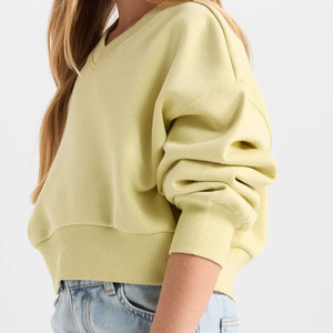 Filles pull sweat respirant tenue décontracté taille personnalisée tissu et options de couleur confortable et doux coton/polyester tissu 2026 - Product Image 4