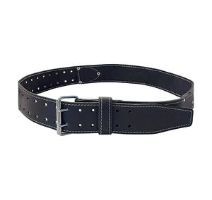 Ceinture à outils en cuir tanné à l'huile de qualité supérieure, ceinture de travail robuste à boucle à double ardillon pour charpentiers et ouvriers du fer - Product Image 2