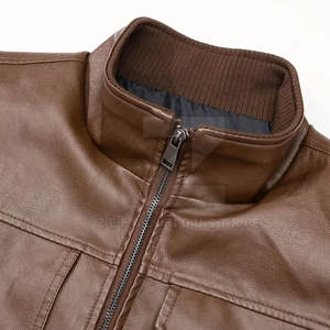 Chalecos de cuero transpirables de invierno informales para hombres de calidad superior: colores y tamaños personalizados, precio al por mayor, último diseño 2025 - Product Image 6