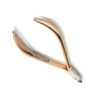 D-07 Manucure Cuticule Nail Nipper Demi Or Lames En Acier Inoxydable Pédicure Simple Ressort Nail Cuticule Nipper - Product Image 4