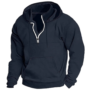 Sweat à capuche zippé de grande qualité pour hommes et femmes Tissu polaire 100% coton lourd pour la saison hivernale - Product Image 4