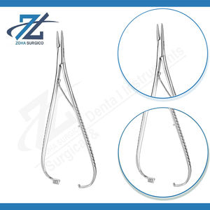 Articulación de tornillo de soporte de aguja MacPhail, con una mordaza de cobre Fabricante de instrumentos quirúrgicos de acero inoxidable de 159mm en Pakistán - Product Image 3