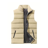 Veste décontractée d'hiver pour homme, veste de sport épaisse rembourrée de duvet, veste sans manches chaude pour l'extérieur, vêtements de mode, veste matelassée, service OEM