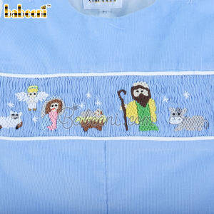 Longall de Ángel y Jesús para niño, OEM ODM, bordado hecho a mano personalizado, fabricante al por mayor, BB3093 - Product Image 3