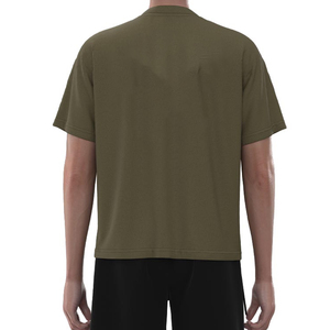 T-shirt Homme Oversize de Qualité Supérieure 100% Coton Biologique 220 GSM Séchage Rapide, Personnalisable OEM, Impression DTG, Fabricant - Product Image 2