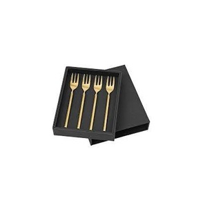 Cuchara de postre de acero inoxidable, tenedor para café, postre, juego de tenedor de fruta para regalo y uso hecho a mano, nuevo diseño - Product Image 1