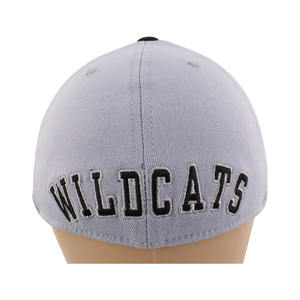 Gorra de béisbol ajustada Top Of The World Kentucky Wildcats, gris y negra, de 6 paneles, para hombre, informal, de sarga, con logo bordado - Product Image 6