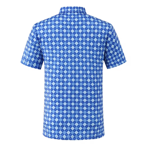 เสื้อโปโลกอล์ฟสำหรับผู้ชายแขนสั้นผ้ายืด4ทางดูดความชื้น, เสื้อโปโลกอล์ฟพลัสไซส์ - Product Image 2