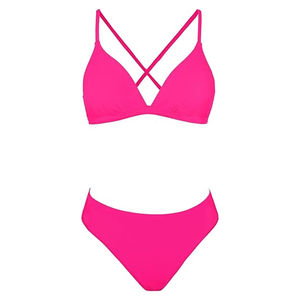 Calidad Premium tendencia moda fábrica tasa logotipo privado mujeres transpirable 2 piezas traje de baño Bikini ropa de playa - Product Image 3