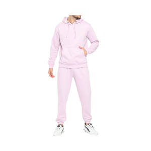 Ensemble de survêtements à capuche streetwear d'hiver pour hommes Combinaison de survêtement respirante à motif uni avec logo sur le devant avec logo personnalisé - Product Image 1