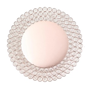 Assiette ronde en perles de cristal élégante assiette décorative pour fête de mariage et décoration de table de luxe - Product Image 1