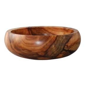 Cuenco de madera de forma redonda para ensalada para restaurante casero y fiesta hecho con material de alta calidad disponible en diferentes formas - Product Image 1
