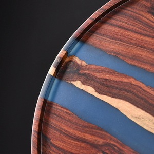 Assiette et vaisselle en bois fruits pour fête de mariage avec vaisselle taille différente et couleur bois naturel - Product Image 1