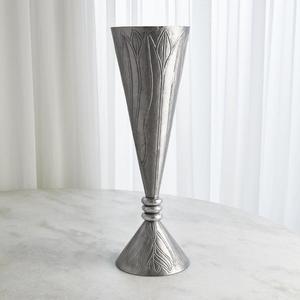 Pot de fleur nickelé artisanat en métal Style élégant Vases en métal décoration de la maison article pièce maîtresse de table Vase à fleurs en gros - Product Image 3