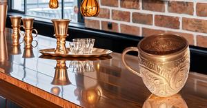 Tazas de mula de metal de cobre de Moscú hechas a mano 100% CAPACIDAD DE 18 oz en relieve sólido puro para fiestas - Product Image 3