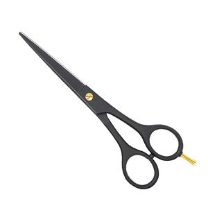 Ciseaux de coiffure professionnels droits en acier inoxydable Ciseaux de coiffeur noirs Ciseaux de coiffeur Bord tranchant - Product Image 4